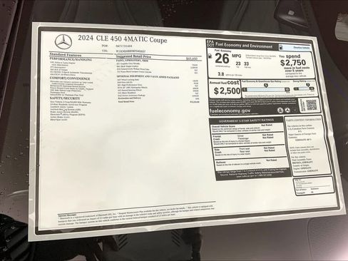 Used 2024 Mercedes-Benz CLE 450 4MATIC Coupe image 19