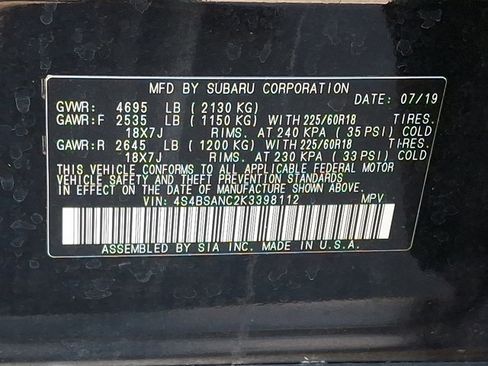 Used 2019 Subaru Outback 2.5i Limited w/ Popular Package #2 image 27