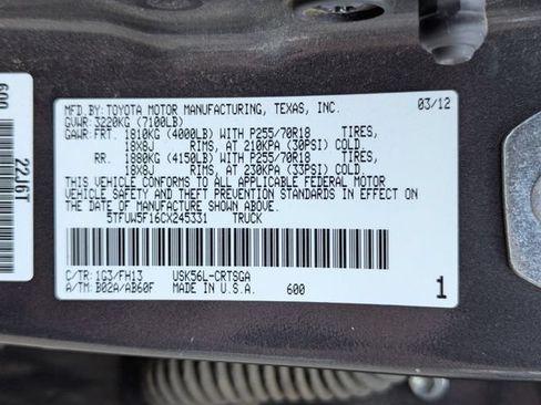Used 2012 Toyota Tundra 4x4 Double Cab w/ Tow Pkg image 19