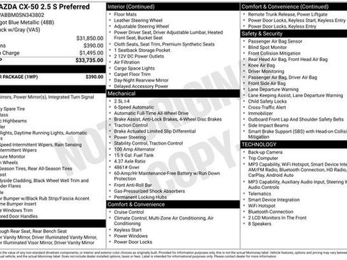 Certified 2025 MAZDA CX-50 AWD 2.5 S w/ Weather Package image 6