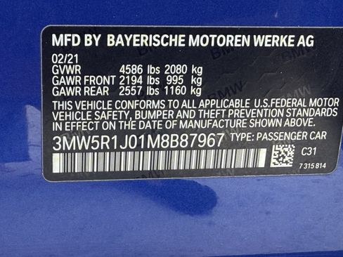Used 2021 BMW 330i Sedan w/ M Sport Package RWD image 16