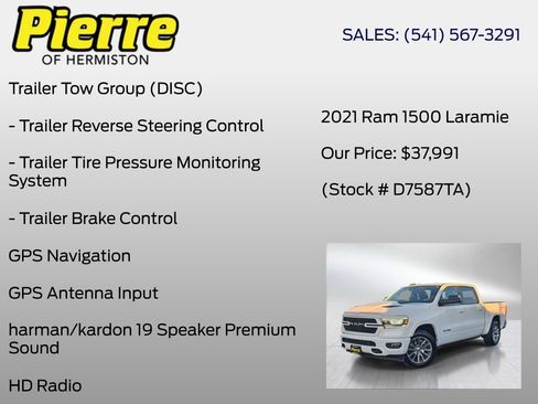 Used 2021 RAM 1500 Laramie AWD/4WD image 30