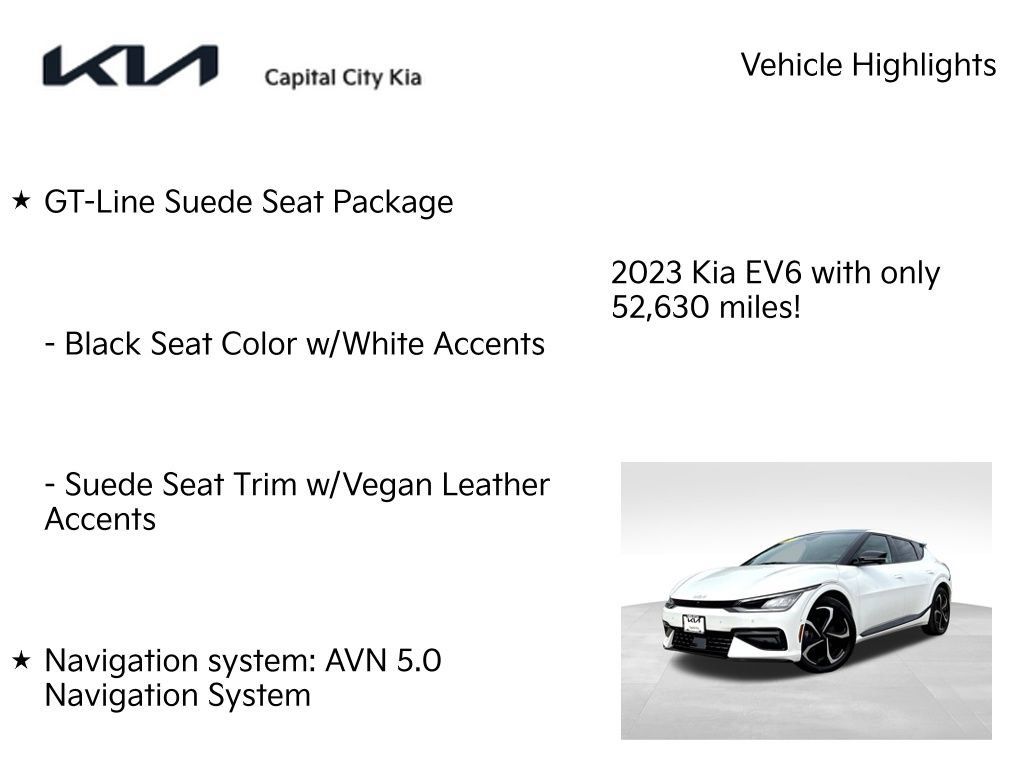 Used 2023 Kia EV6 GT-Line w/ GT-Line Suede Seat Package AWD/4WD image 8