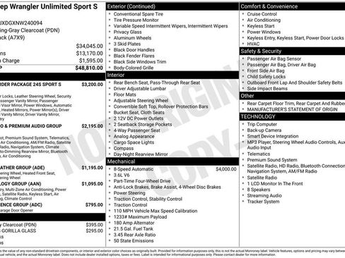 Used 2022 Jeep Wrangler Unlimited Sport AWD/4WD image 13