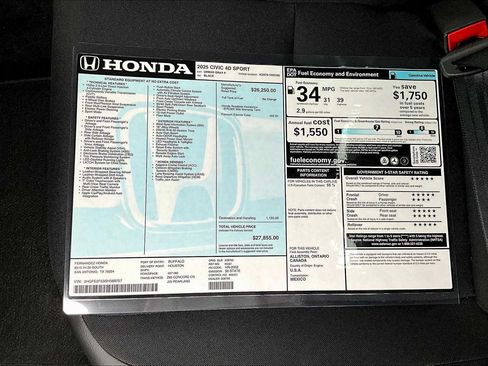 Used 2025 Honda Civic Sport image 22