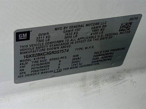 Used 2016 GMC Yukon SLT w/ Open Road Package AWD/4WD image 12