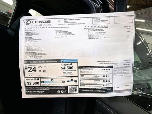 New 2026 Lexus RX 350 Premium image 13