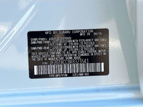 Used 2019 Subaru Crosstrek 2.0i Premium image 29