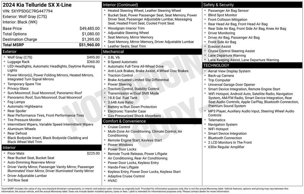 Certified 2024 Kia Telluride SX X-Line AWD/4WD image 10