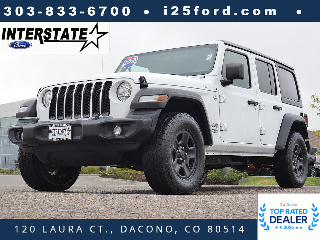 Used 2018 Jeep Wrangler Unlimited Sport AWD/4WD image 1