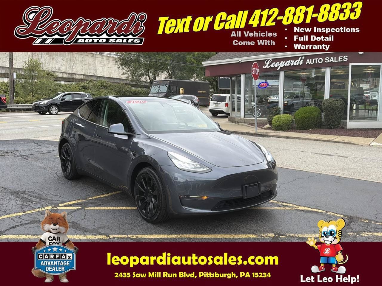 Used 2020 Tesla Model Y Long Range AWD/4WD image 1