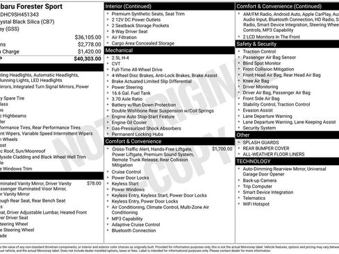 Used 2025 Subaru Forester Sport image 2