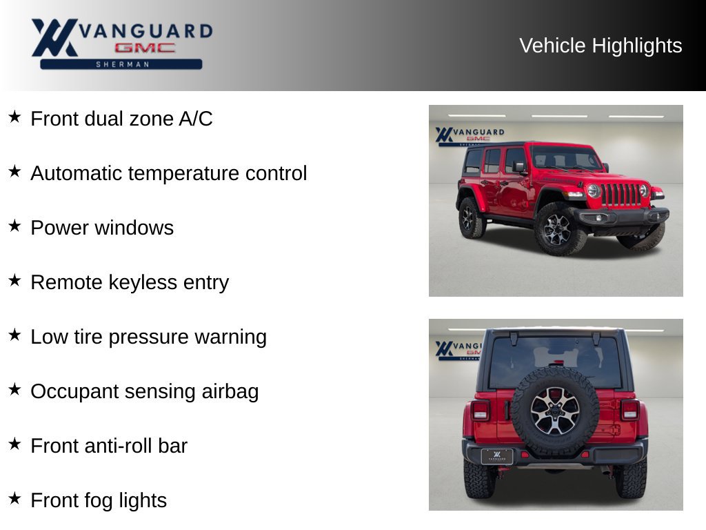 Used 2021 Jeep Wrangler Unlimited Rubicon w/ Cold Weather Group AWD/4WD image 11