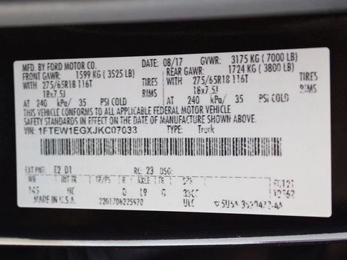 Used 2018 Ford F150 Lariat w/ Equipment Group 502A Luxury AWD/4WD image 33