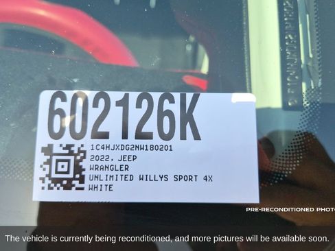 Used 2022 Jeep Wrangler Unlimited Sport AWD/4WD image 19