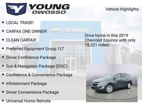 Certified 2019 Chevrolet Equinox LT w/ Sun & Navigation Package image 8