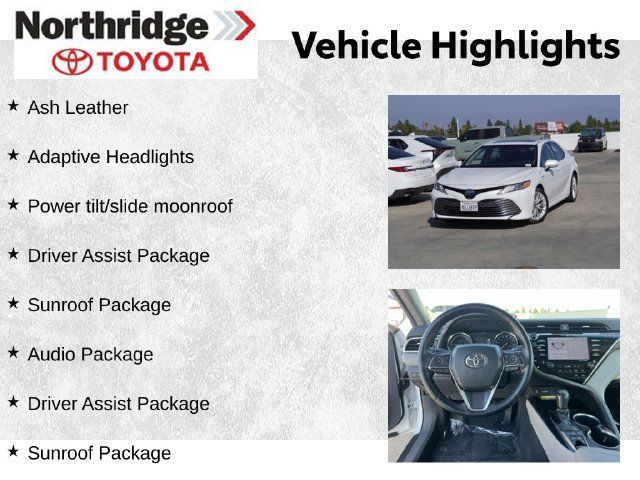 Used 2018 Toyota Camry XLE w/ Audio Package FWD image 2