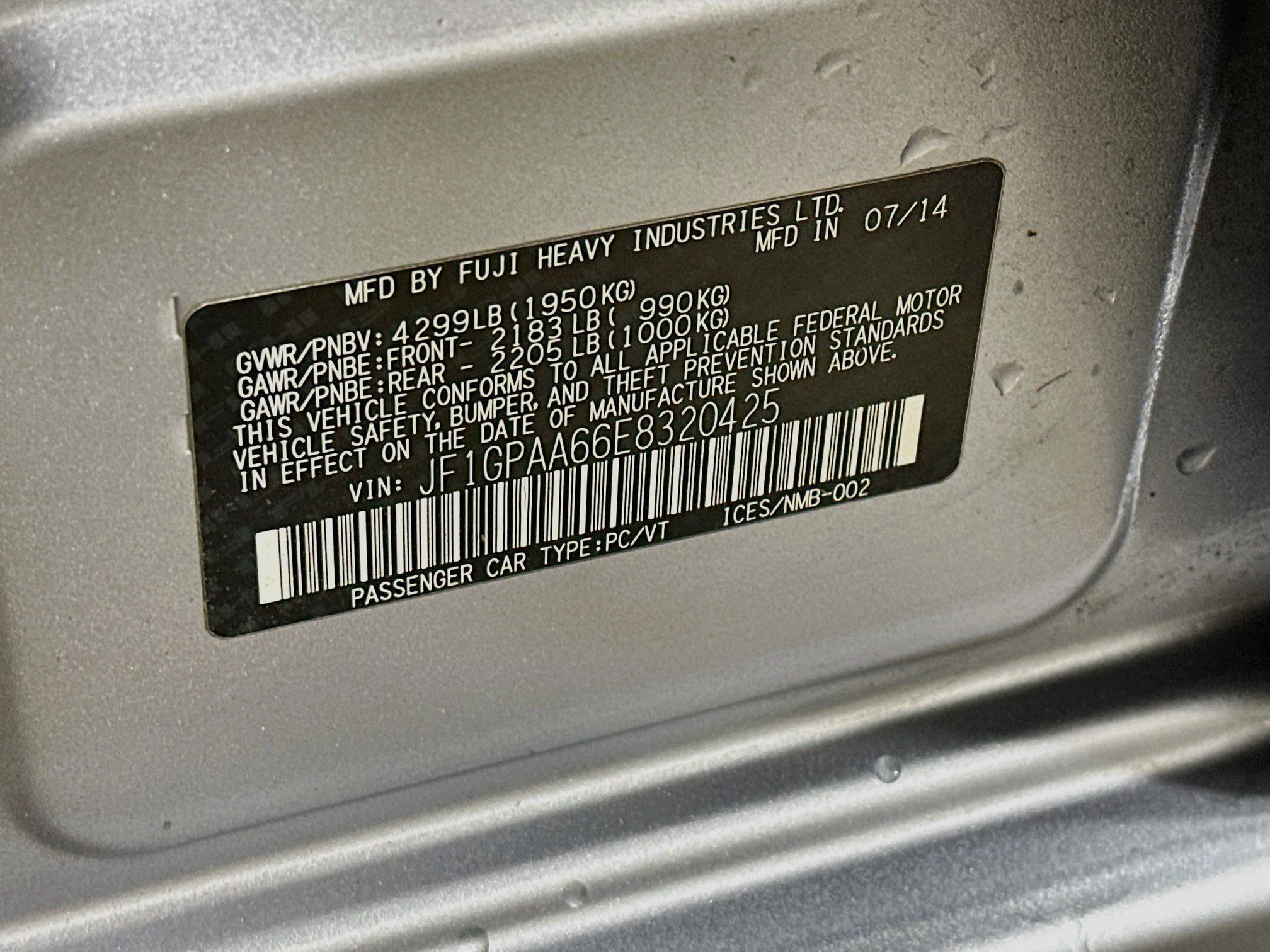 Used 2014 Subaru Impreza 2.0i AWD/4WD image 12