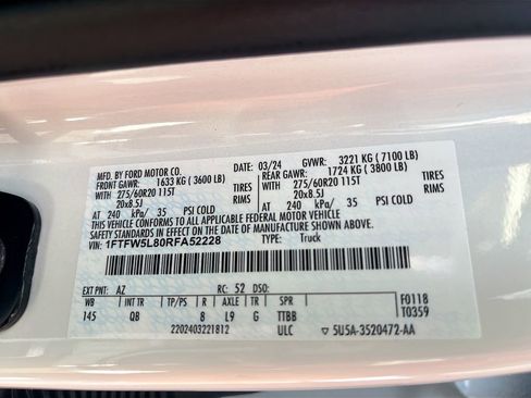 Used 2024 Ford F150 Lariat w/ Equipment Group 502A High image 34