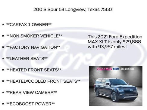 Certified 2021 Ford Expedition Max XLT image 25