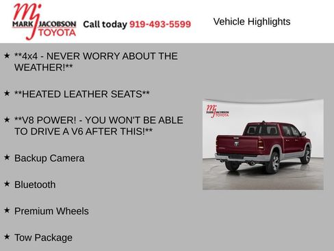Used 2019 RAM 1500 Laramie AWD/4WD image 5