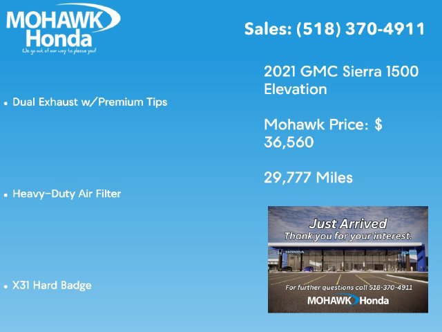 Used 2021 GMC Sierra 1500 Elevation w/ X31 Off-Road Package AWD/4WD image 4