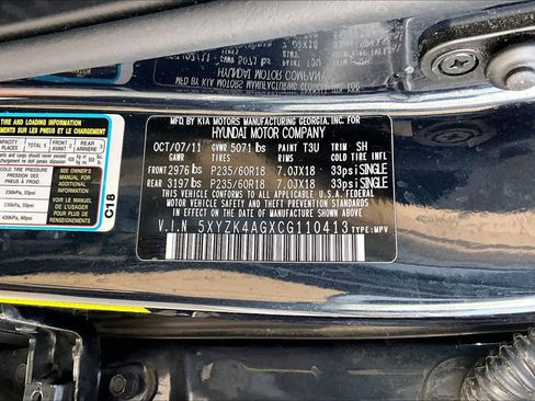 Used 2012 Hyundai Santa Fe Limited w/ Navigation Pkg 4 image 34