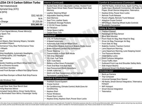 Used 2021 MAZDA CX-5 Carbon Edition image 4