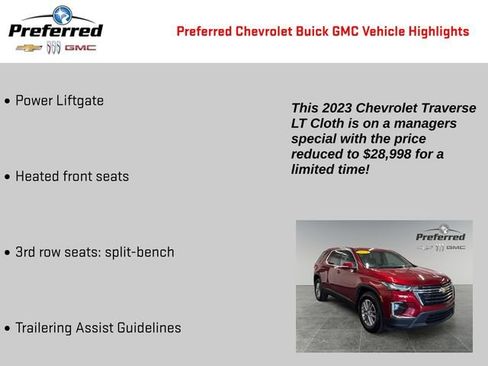 Certified 2023 Chevrolet Traverse LT AWD/4WD image 2