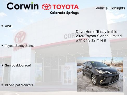Used 2026 Toyota Sienna Limited image 7