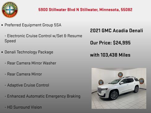 Used 2021 GMC Acadia Denali w/ Denali Ultimate Package AWD/4WD image 5