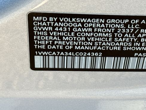 Used 2020 Volkswagen Passat 2.0T SEL image 35