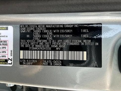 Certified 2024 Lexus RX 350 F Sport w/ Convenience Package AWD/4WD image 3