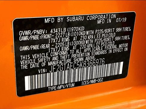 Used 2019 Subaru Crosstrek 2.0i Premium w/ Eyesight System image 33