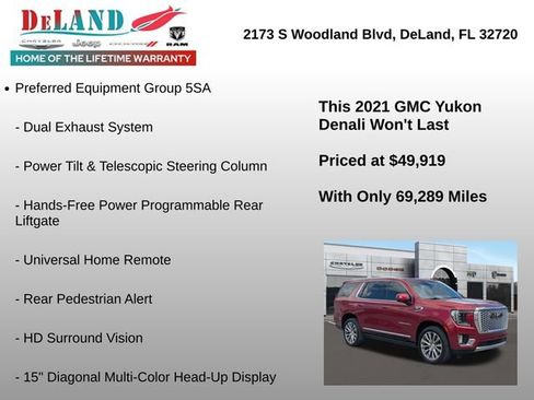 Used 2021 GMC Yukon Denali w/ Denali Premium Package image 18
