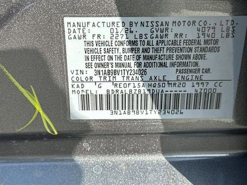 New 2026 Nissan Sentra S w/ Floor Mat Package image 32