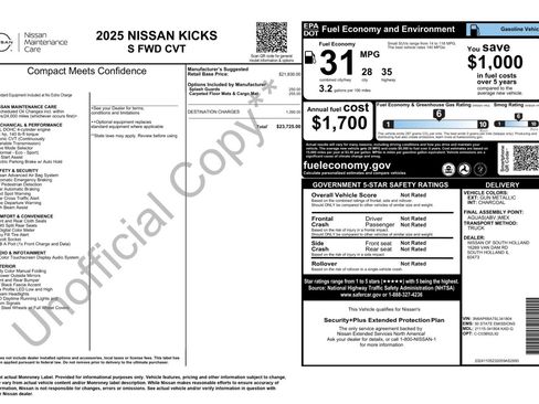 Used 2025 Nissan Kicks S FWD image 45
