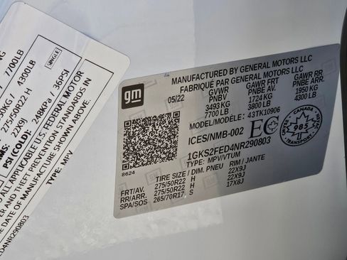 Used 2022 GMC Yukon XL SLE image 33