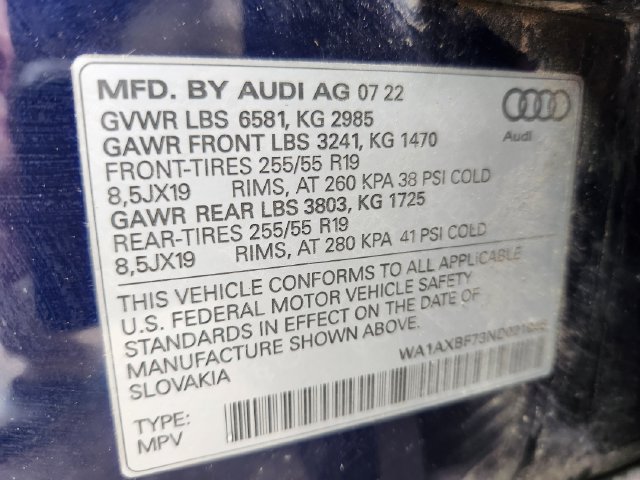 Used 2022 Audi Q7 3.0T Premium w/ Convenience Package AWD/4WD image 27