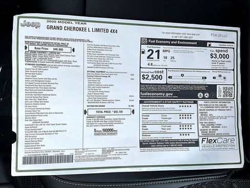 New 2025 Jeep Grand Cherokee L Limited w/ Trailer Tow Package image 14