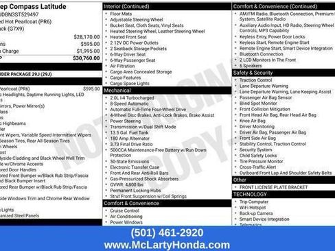 Used 2025 Jeep Compass Latitude AWD/4WD image 11