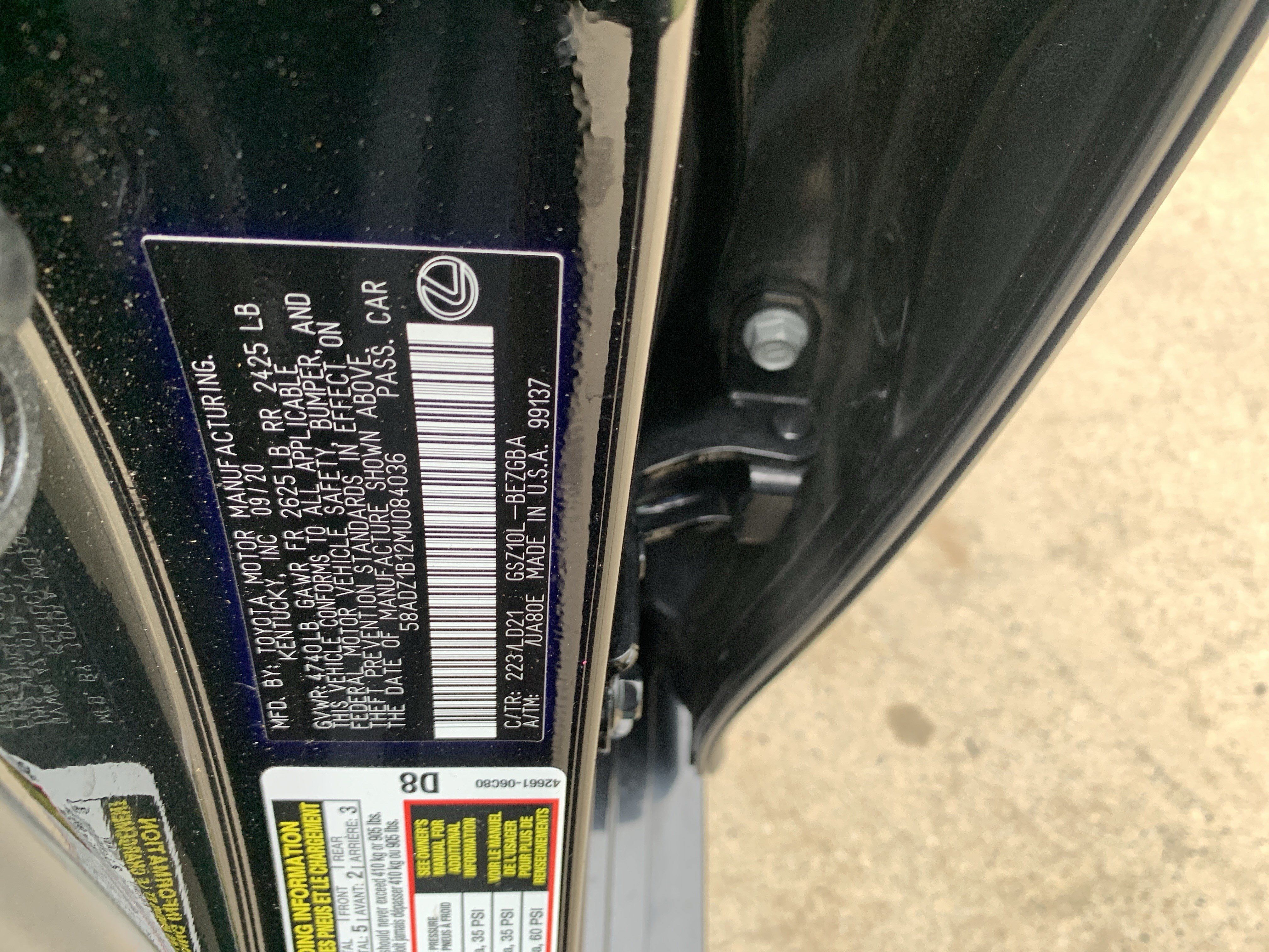 Certified 2021 Lexus ES 350 w/ Premium Package FWD image 36