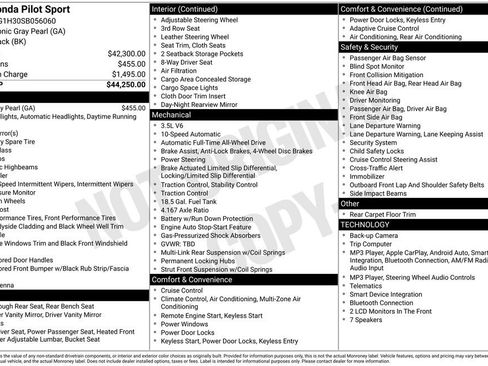 Used 2025 Honda Pilot Sport image 5