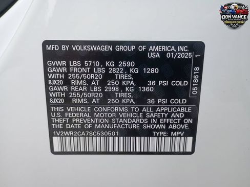 Used 2025 Volkswagen Atlas SE FWD image 29