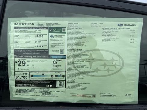 New 2026 Subaru Impreza 2.0i Sport AWD/4WD image 32
