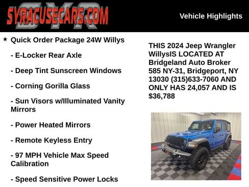 Used 2024 Jeep Wrangler Unlimited Sport AWD/4WD image 6
