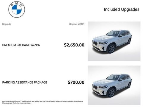 Certified 2023 BMW X3 xDrive30i w/ Premium Package w/ZPA image 3