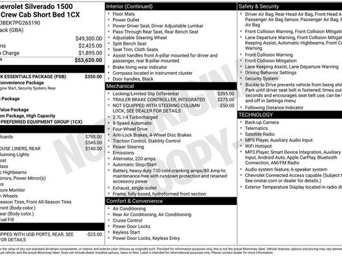 Used 2023 Chevrolet Silverado 1500 Custom w/ LPO, Dark Essentials Package AWD/4WD image 5