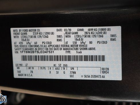 Used 2020 Ford F250 Platinum w/ Tremor Off-Road Package AWD/4WD image 31