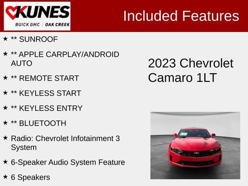 Used 2023 Chevrolet Camaro LT RWD image 2
